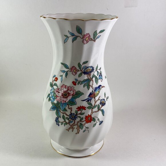 RARE Aynsley Pembroke twirl design large 9" vase - Picture 2 of 6